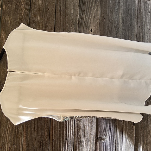 Eloquii Silver Sequin Sleeveless Top Size 18 - Picture 7 of 10